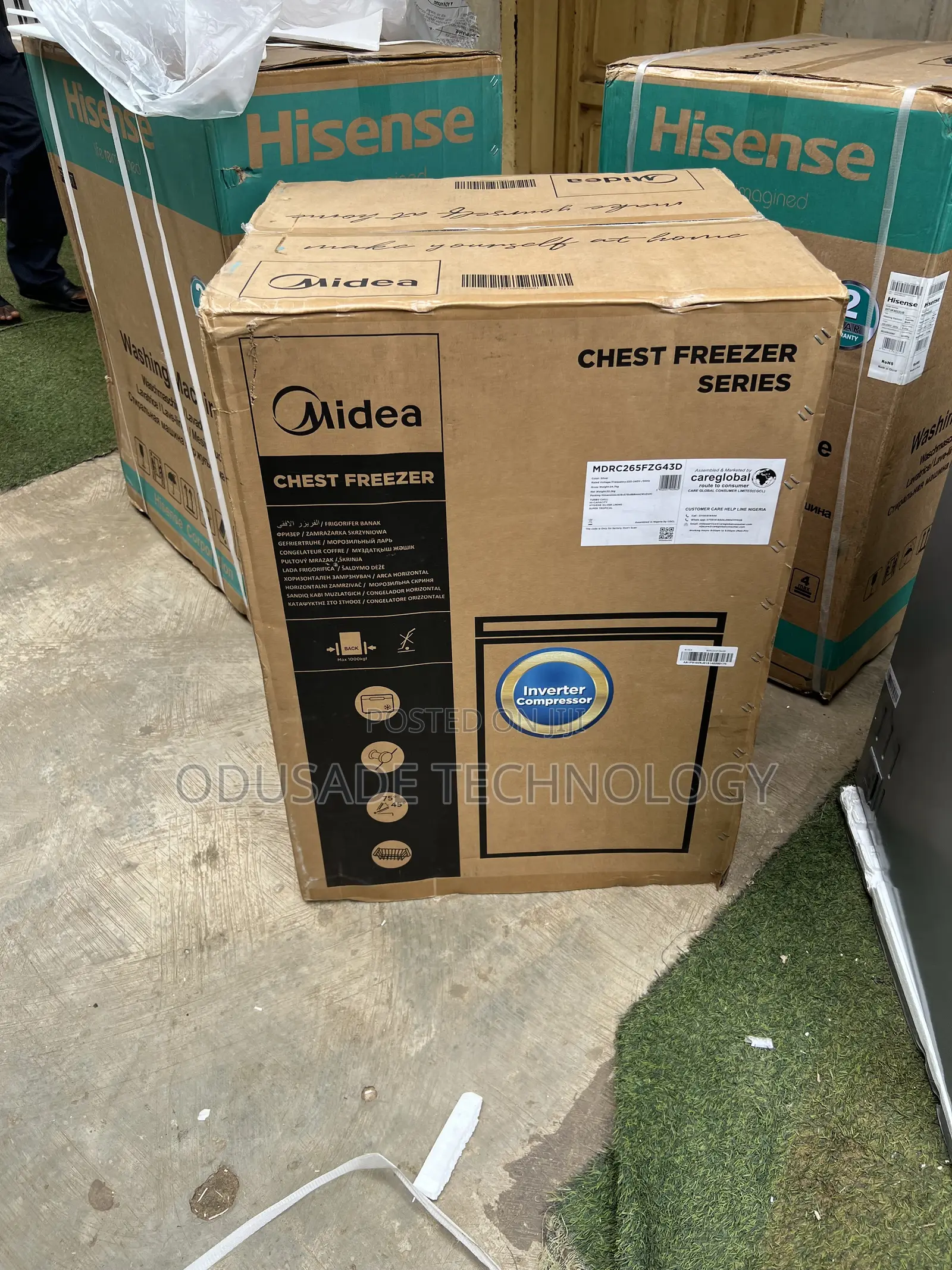 Midea 142L Practical Inverter Chest Freezer