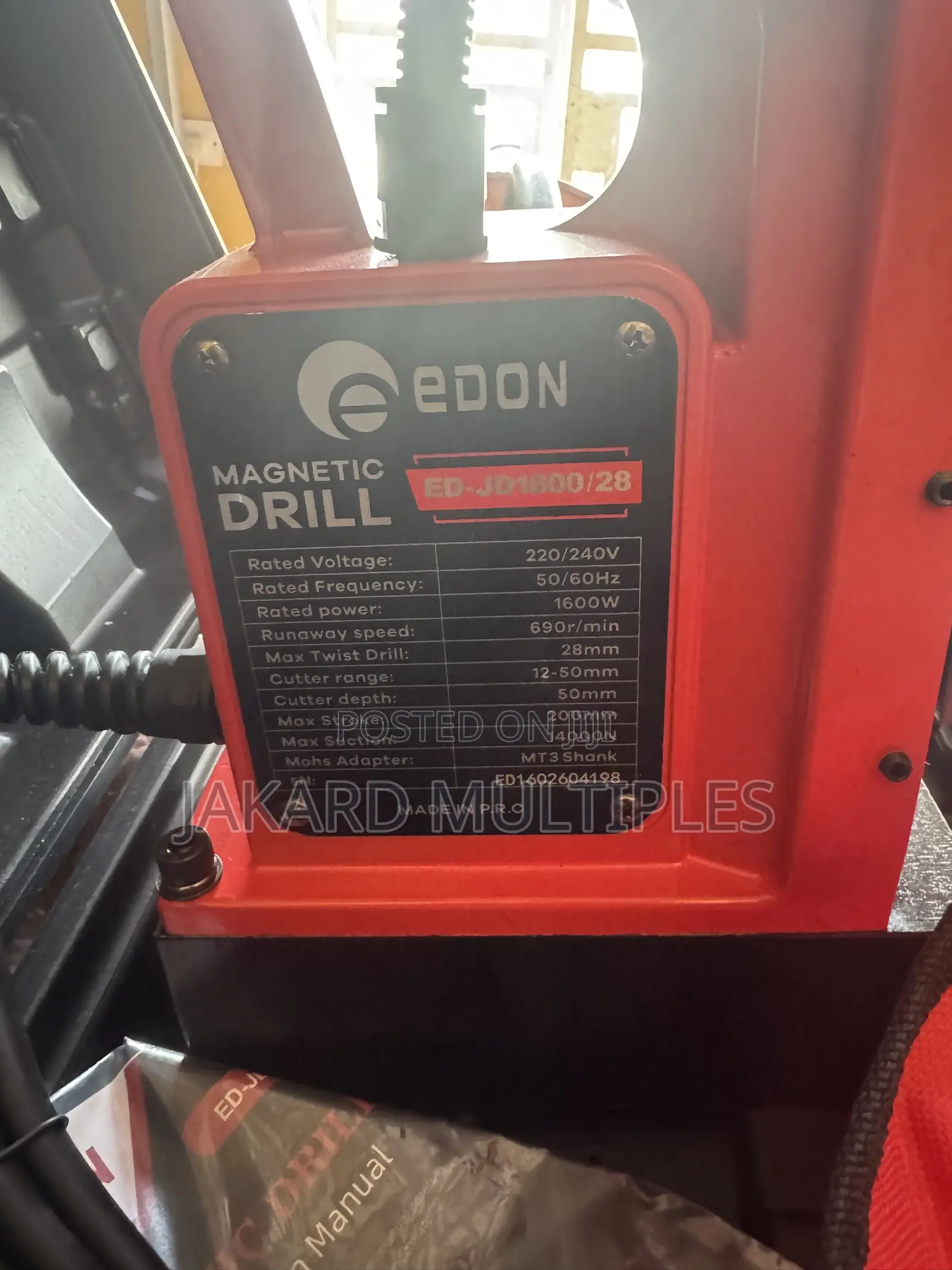 Magnetic Drilling Machine EDON