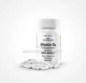 Nivagen Weekly-D Vitamin D3 50,000 IU High-Potency Softgels