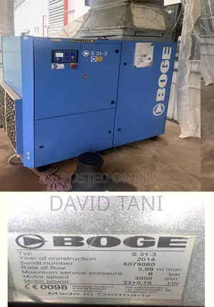 BOGE 30HP Screw Compressor + BEKO Air Dryer Package