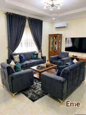 Luxury 7 Seater Velvet Grey Sofa Set - Brand New