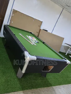 7ft & 8ft Imported Coin-Operated Marble-Top Pool Table + Accessories