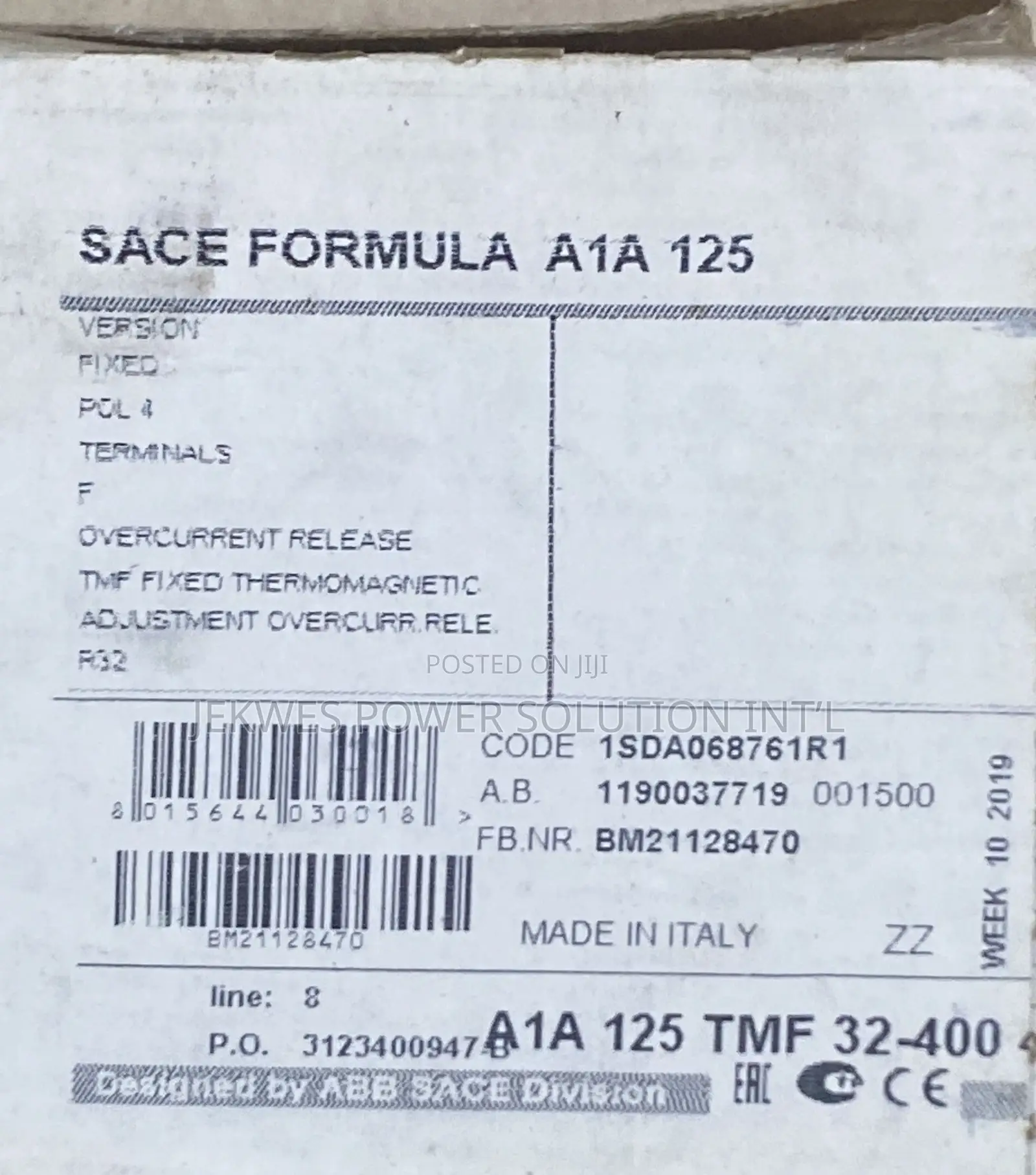 32a Breaker 4pole McCb ABB