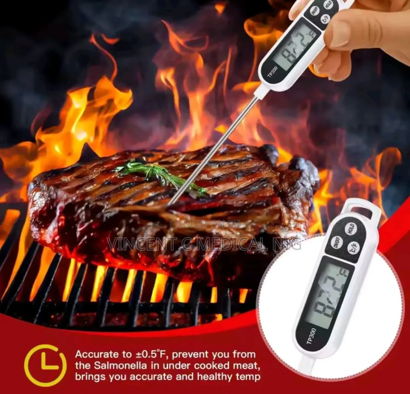 Food Thermometer for Kitchen Laboratories