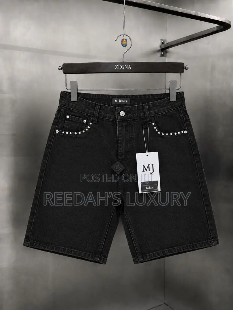 Distressed Denim Shorts