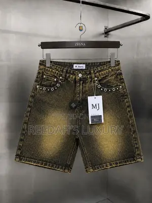 Distressed Denim Shorts