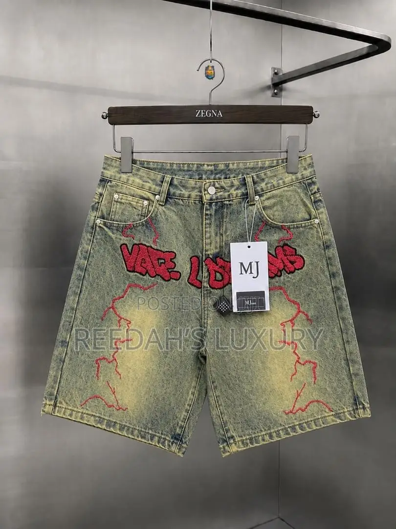 Distressed Denim Shorts