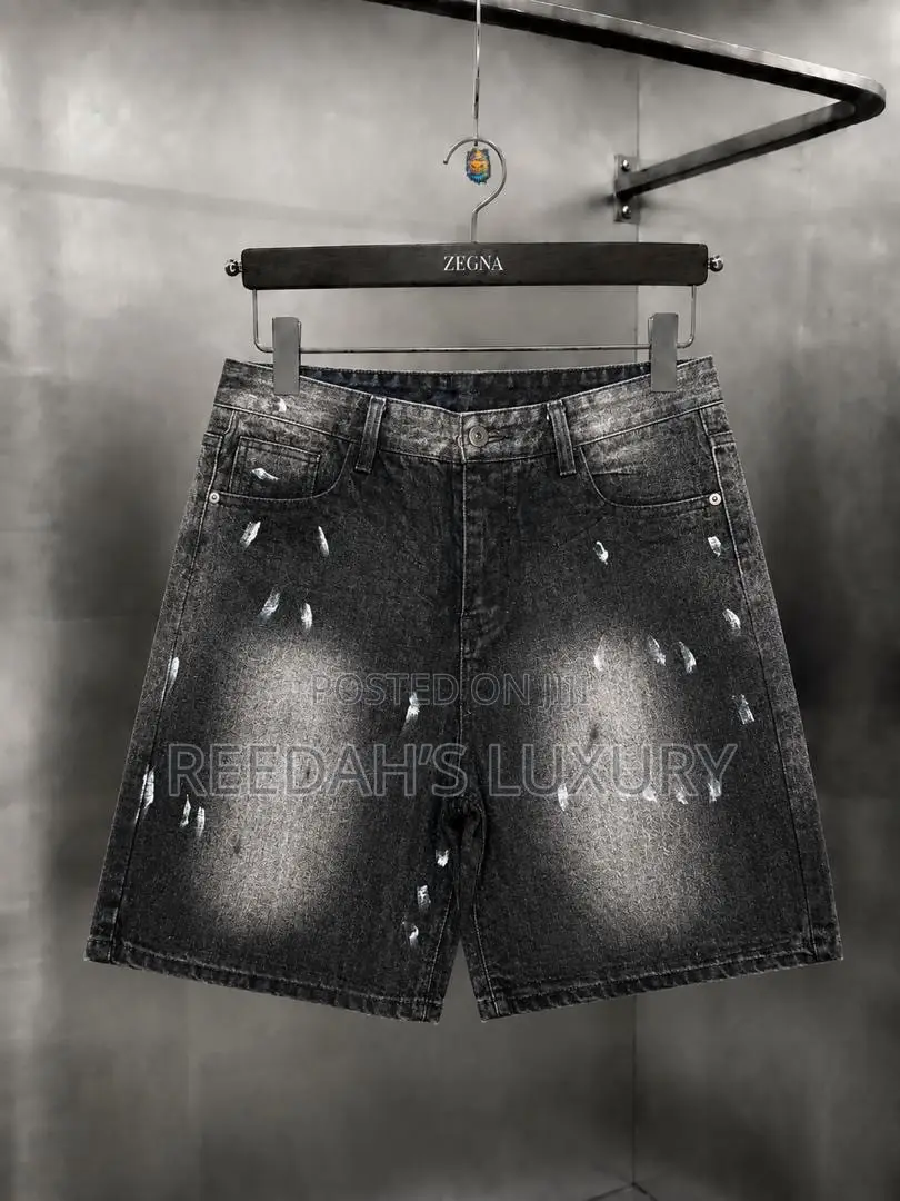 Distressed Denim Shorts