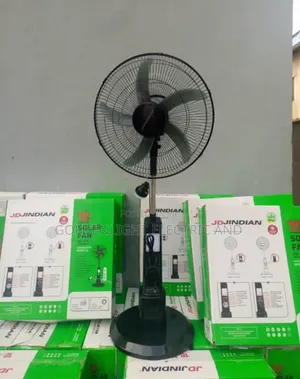 JD Jindian 18-Inch Rechargeable Solar Standing Fan (Model JD-GS03)