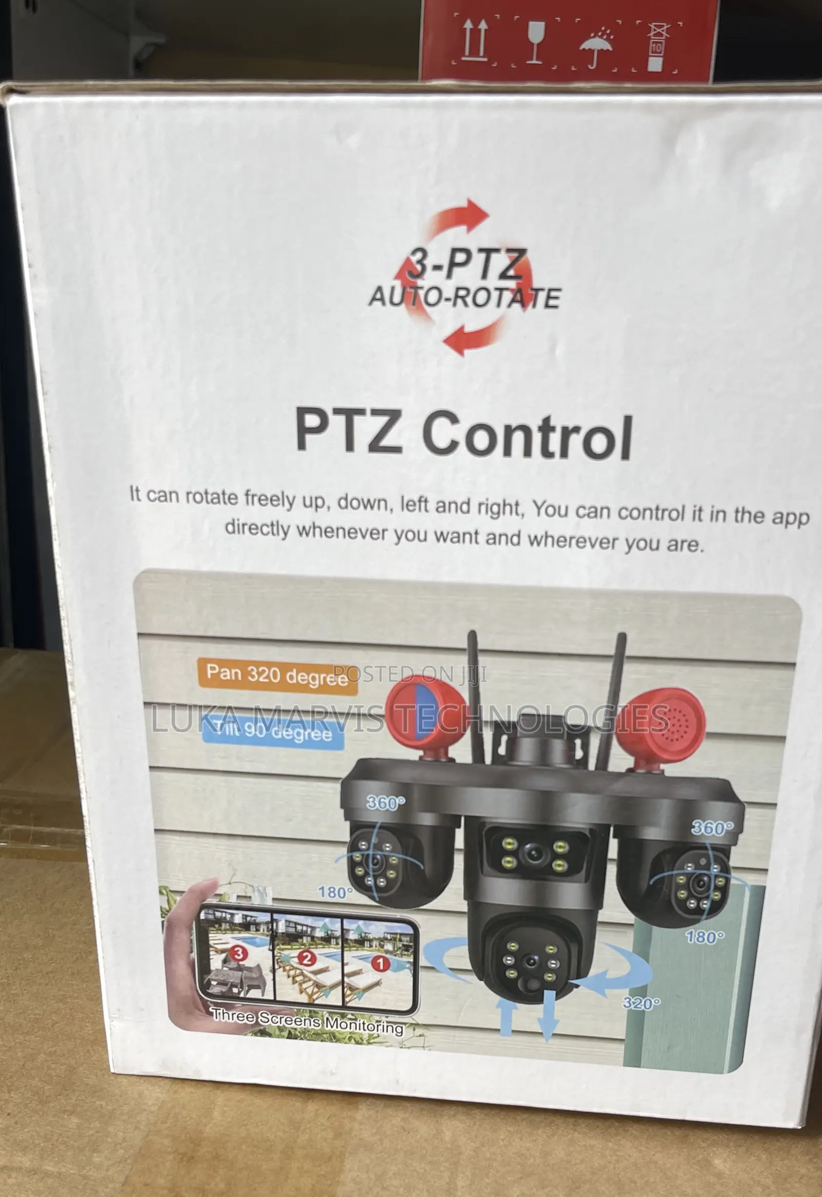 Triple Len Solar PTZ Camera