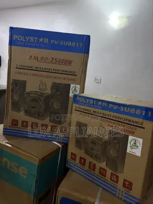 Polystar PV-SUB811 Bluetooth Subwoofer & Satellite Speaker System
