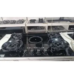 Phiima 4+1 Flip Up Kitchen Cookertop HOB,Tempered Glass 8mm Thickness