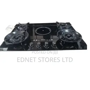 Phiima 4+1 Flip Up Kitchen Cookertop HOB,Tempered Glass 8mm Thickness