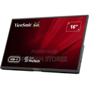 Viewsonic Va1650 Portable Monitor 16" FHD Ips Portable USB-C Monitor