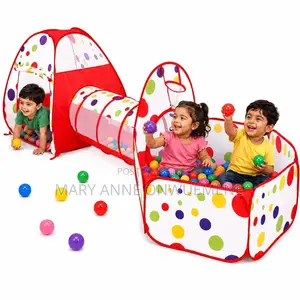 3-in-1 Toddler Play Tent for Kids 1-5 Years