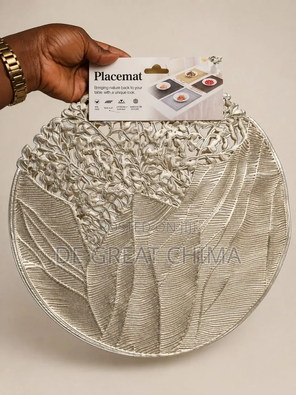 Quality High Grade Single Gold Table Mat