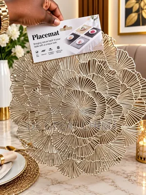 Quality High Grade Single Gold Table Mat