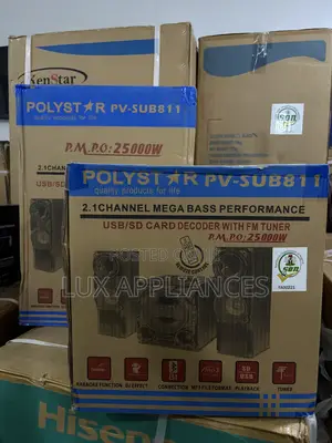 Polystar PV-SUB811 Home Audio System With Bluetooth & Subwoofer