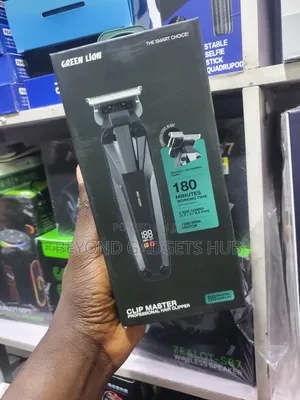 Green Lion Clip Master Professional Hair Clipper - Black - 1200mAh