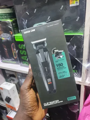Green Lion Clip Master Professional Hair Clipper - Black - 1200mAh