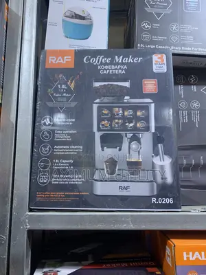 RAF 1.8L Electric Coffee Maker Twin Brewing Cycle Machine With Reboil