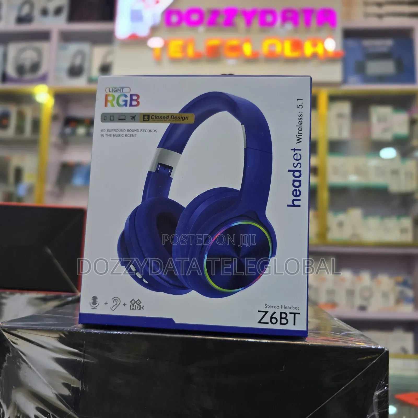 Z6BT Wireless Bluetooth Headset Featuring RGB Lighting