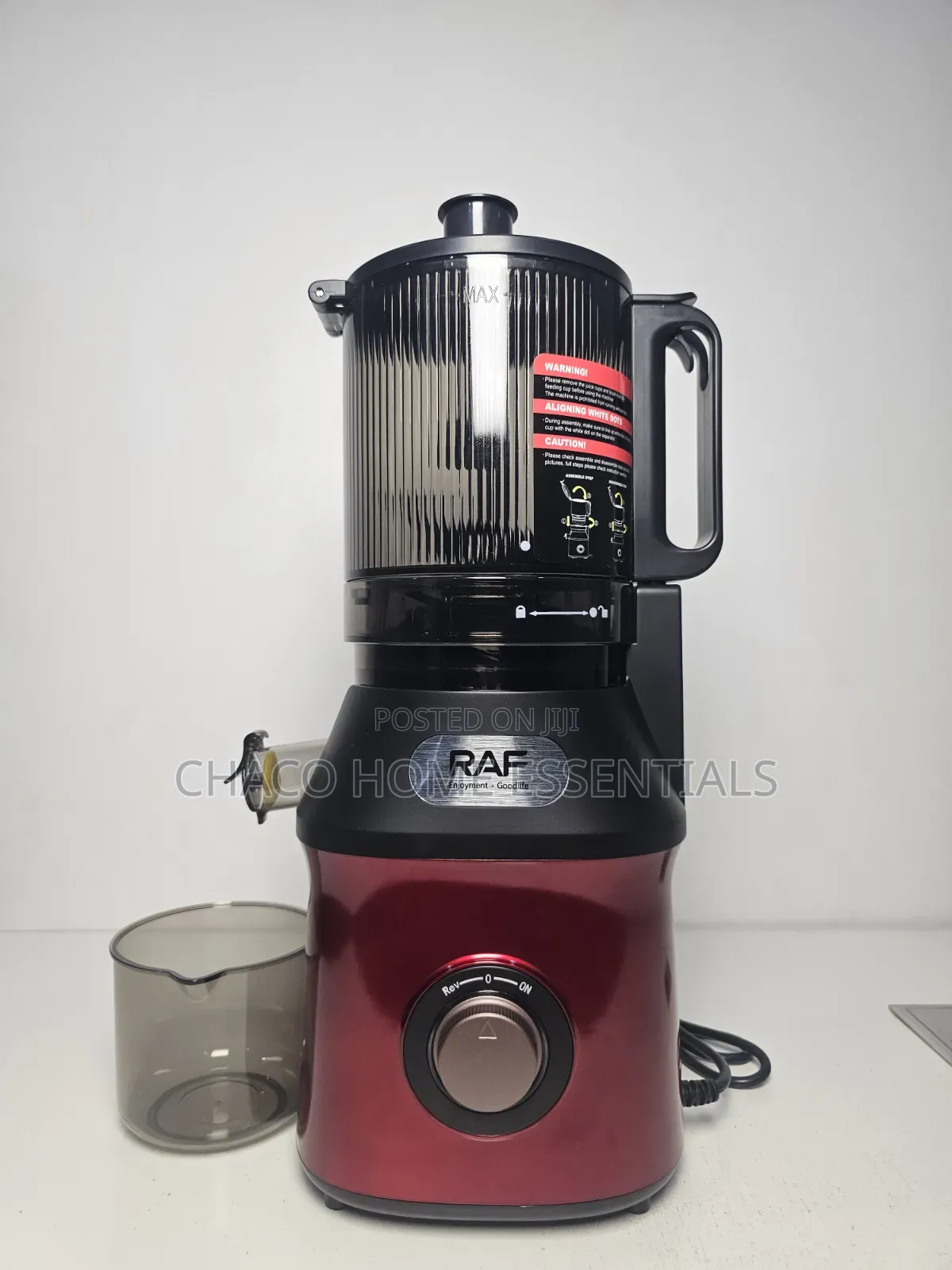 RAF 1.7L Slow Juicer – 300W Cold Press Juice Extractor