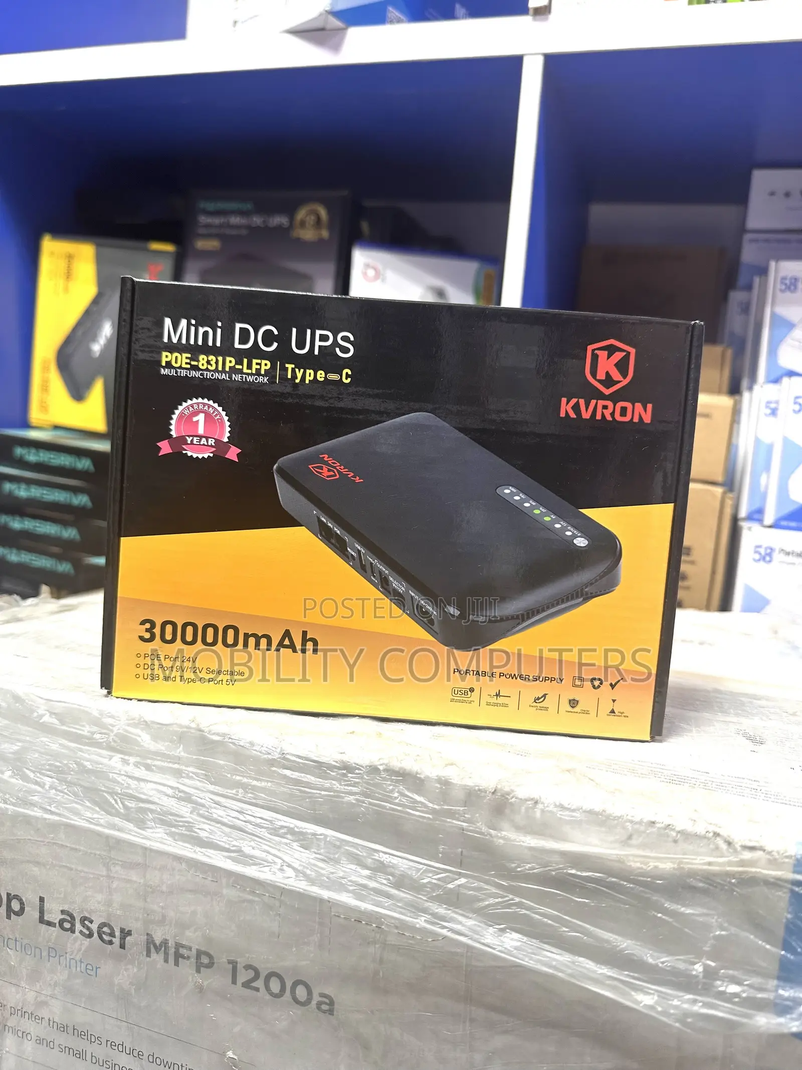 Kvron Mini DC UPS Poe-831p Router Power Bank