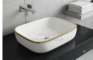 Luxury Gold Trim Basin
