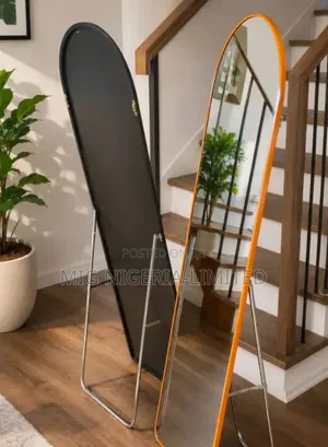 Wall Long Mirror Black 6ftx2ft