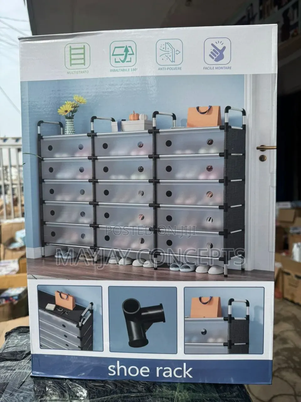 5-Tier Large Shoe Rack Organizer | Heavy-Duty Multi-Layer Storage