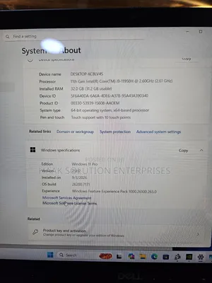 Laptop Dell Precision 7560 32GB Intel Core i9 SSD 1T