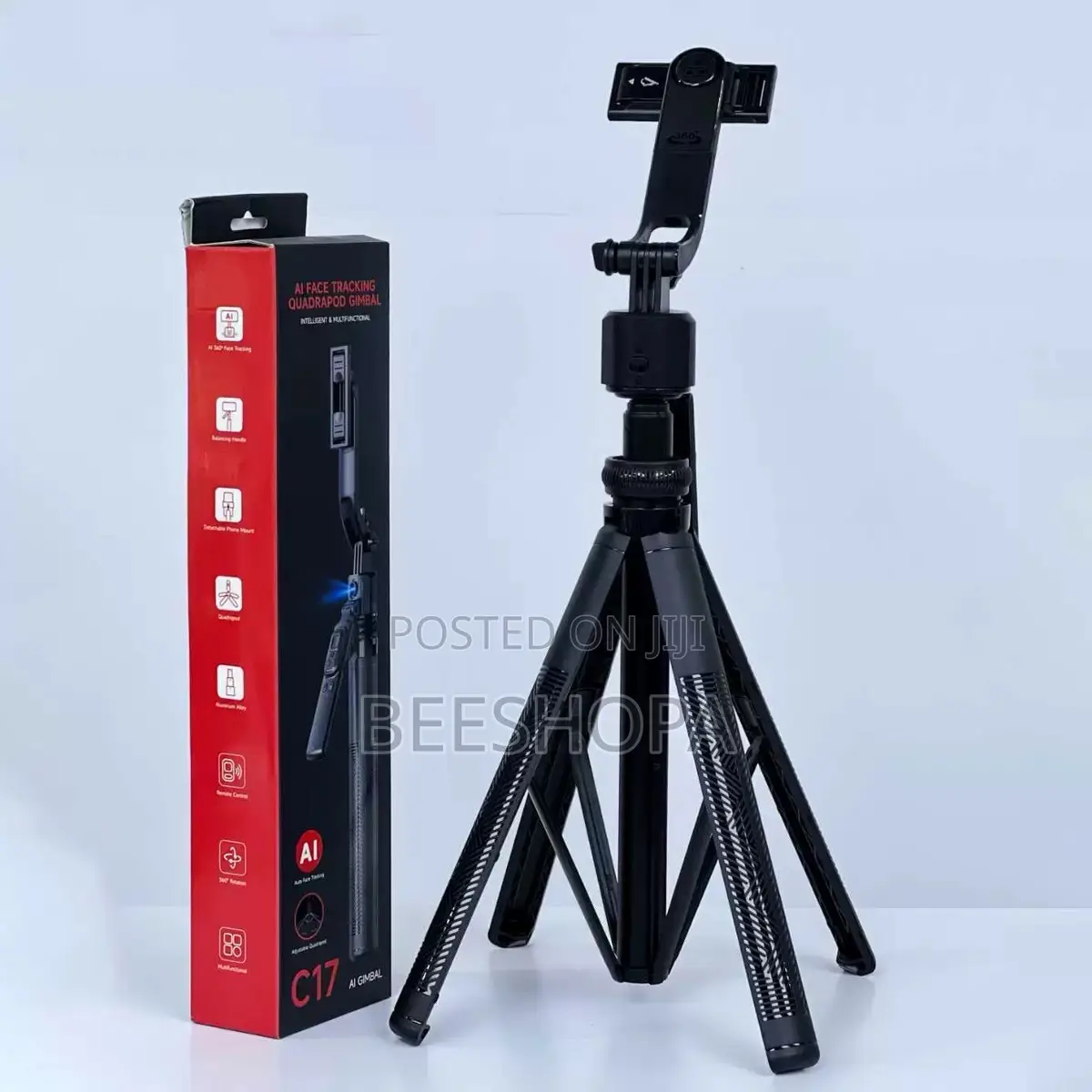 Smart Ai Face Tracking, Retractable Tripod