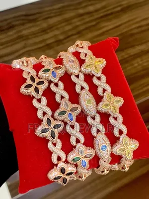 Rose Gold-Plated Brass/Alloy Base With AAA Cubic Zirconia Stones