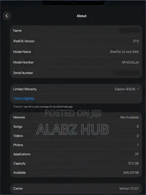 Apple iPad Pro 13 (2024) 512 GB Black