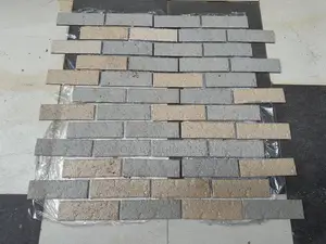 30/30 Beige and Grey Bricks Mosaic