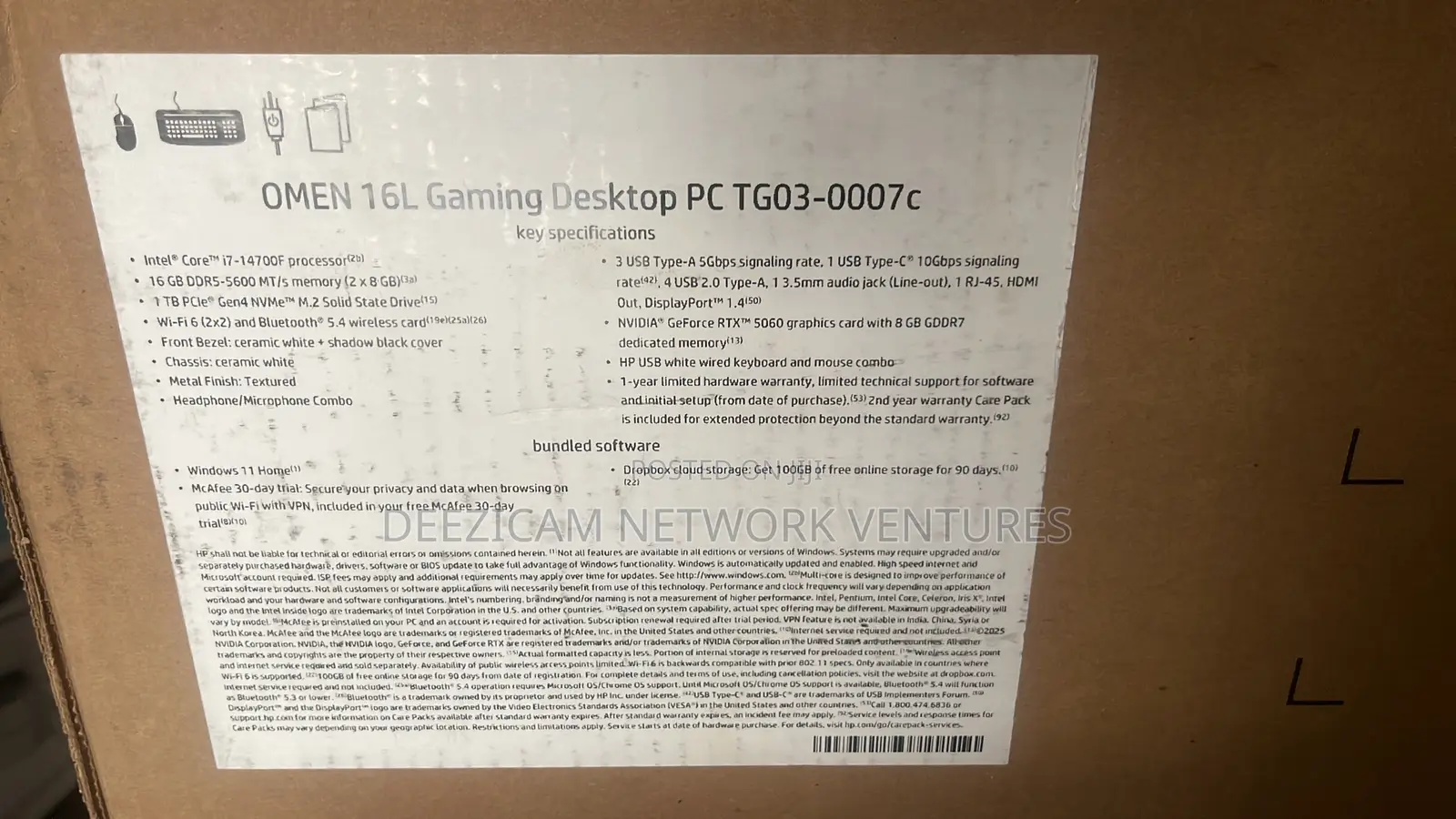 New Desktop Computer HP 16GB Intel Core Ultra 7 SSD 1T