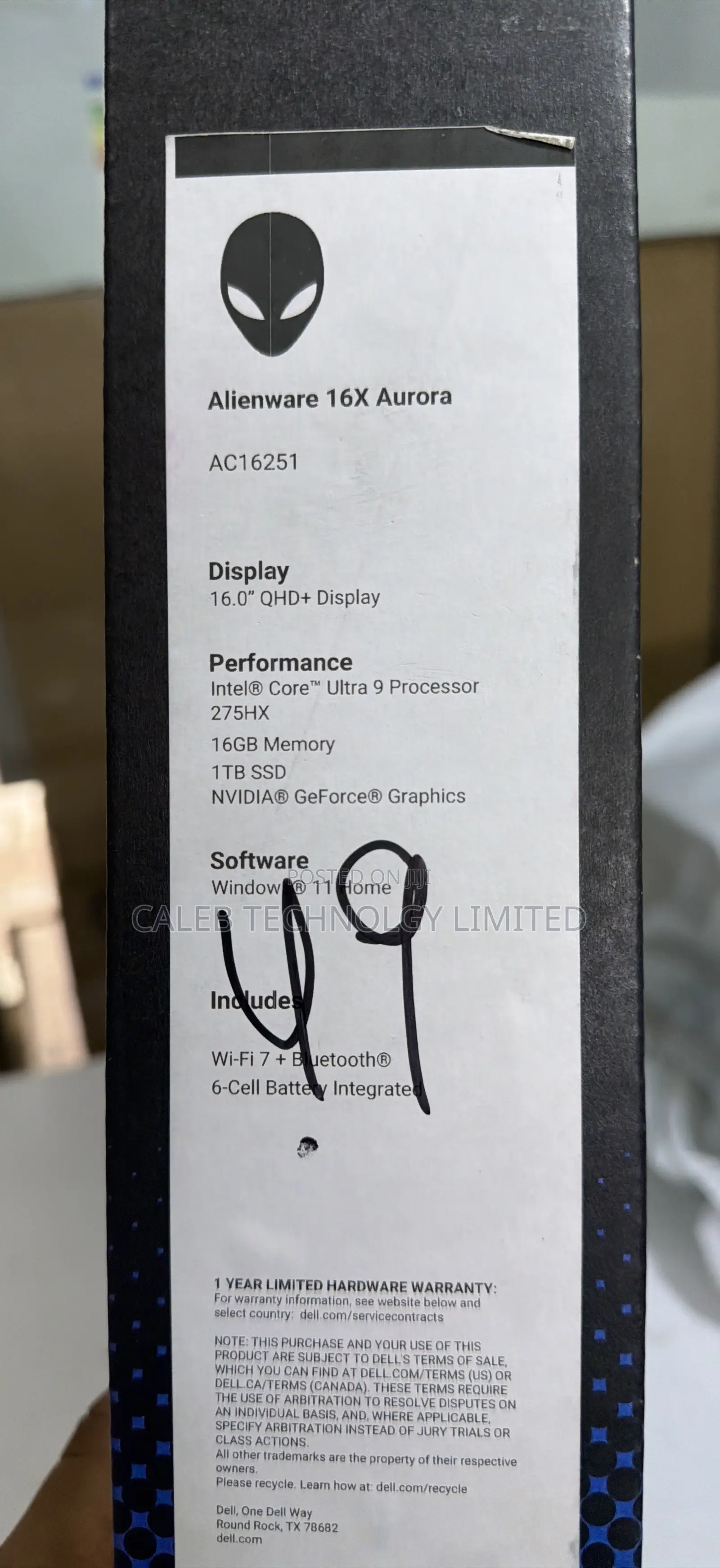 New Laptop Dell 16GB Intel Core Ultra 9 SSD 1T