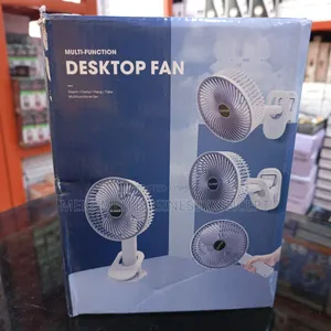 Multi-Function Rechargeable Desktop Clip Fan