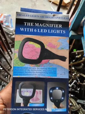 Magnifier Glass With 6 Led Lights