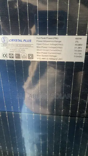 660w Crystal Plus Solar Panel
