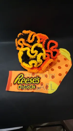 The Reese's Pieces Crochet Scrunchie Set