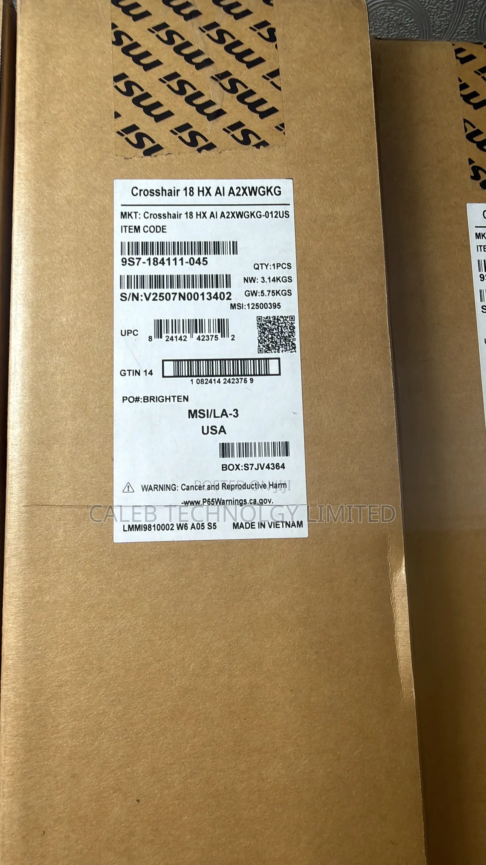 New Laptop MSI 32GB Intel Core Ultra 9 SSD 1T