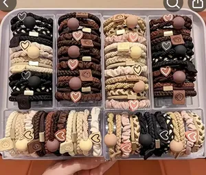 25-Piece Bohemian Chic Women's Headband Set - Cute and Sweet Bracelet