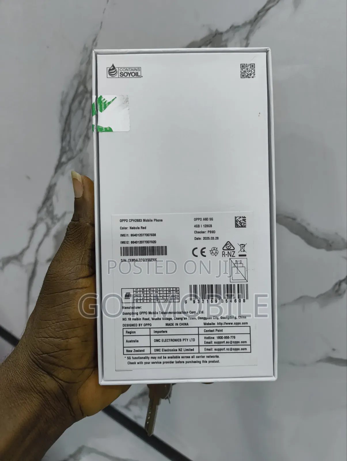 Oppo A60 128 GB Graphite