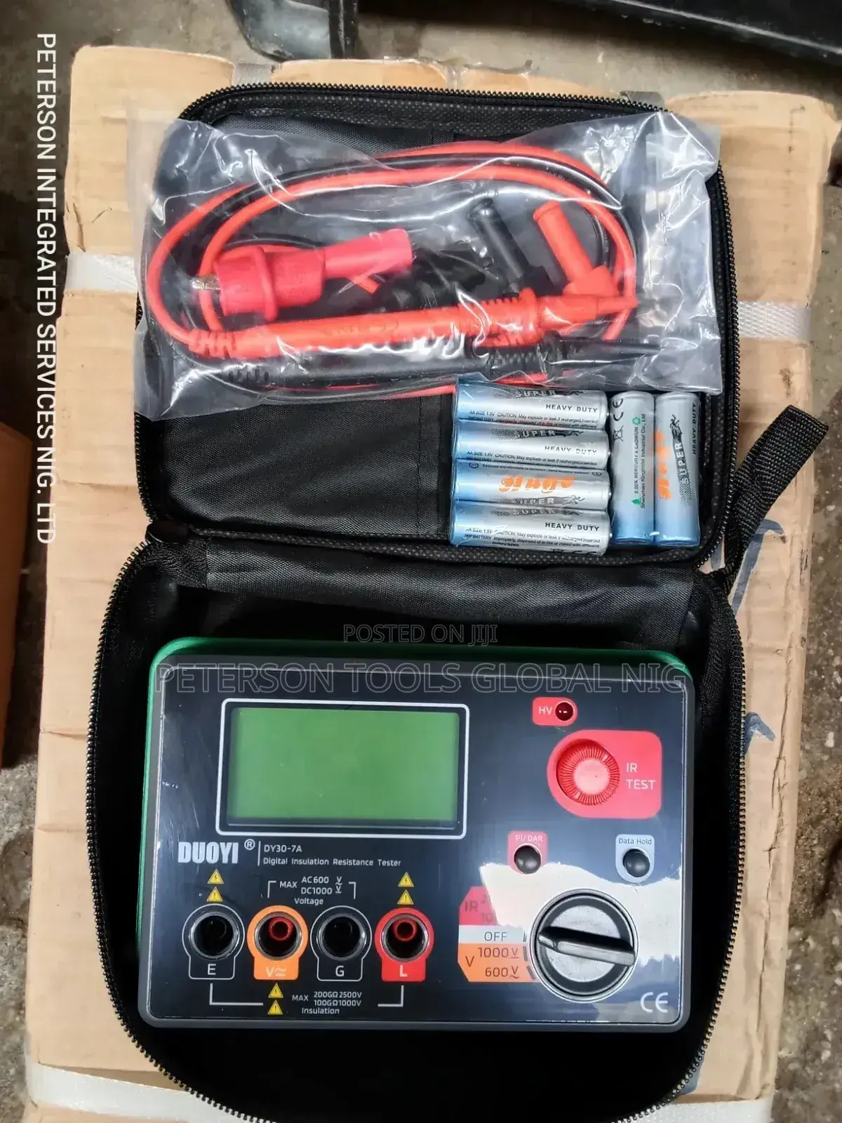 Digital Insulation Resistance Tester AC-600v. Dc-1000v