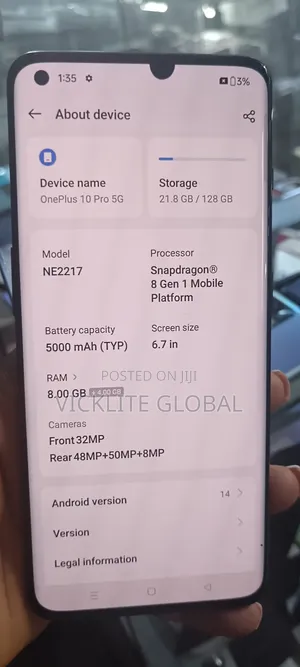 OnePlus 10 Pro 128 GB Black