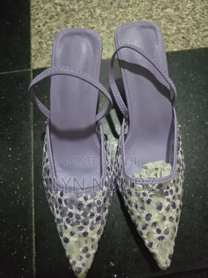 Pointed Toe Mesh Floral Print Ankel Strap Still Heels