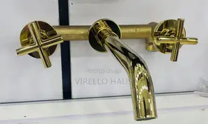 Gold Conduit Shower Mixer