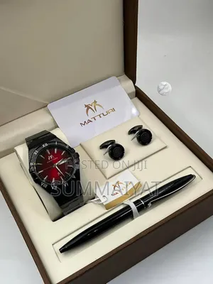 MATTURI Luxury Men’s Gift Set – Watch, Cufflinks & Pen